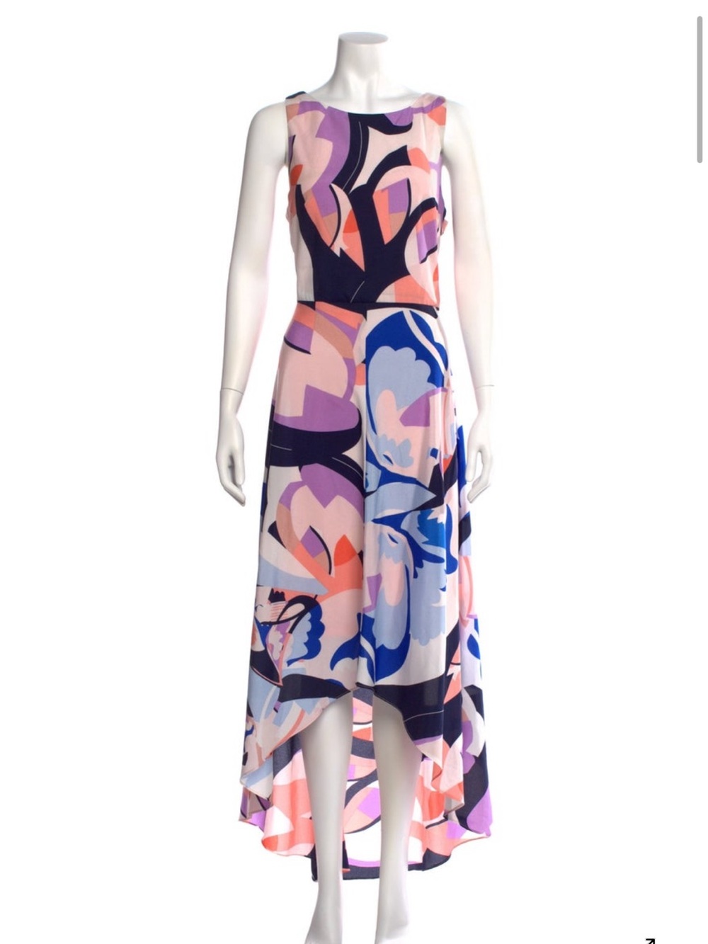 Nicole Miller Pink Floral Evening Gown